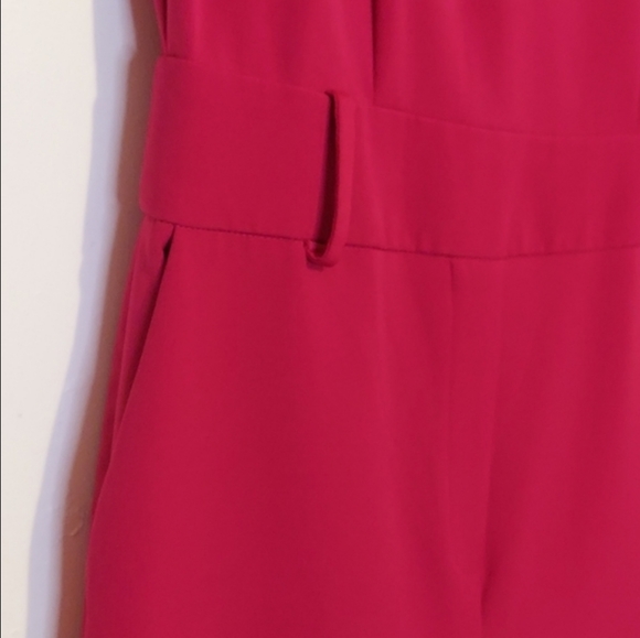 New York & Company Fuchsia Puff Sleeved Jumpsuit Size Small - Picture 4 of 12